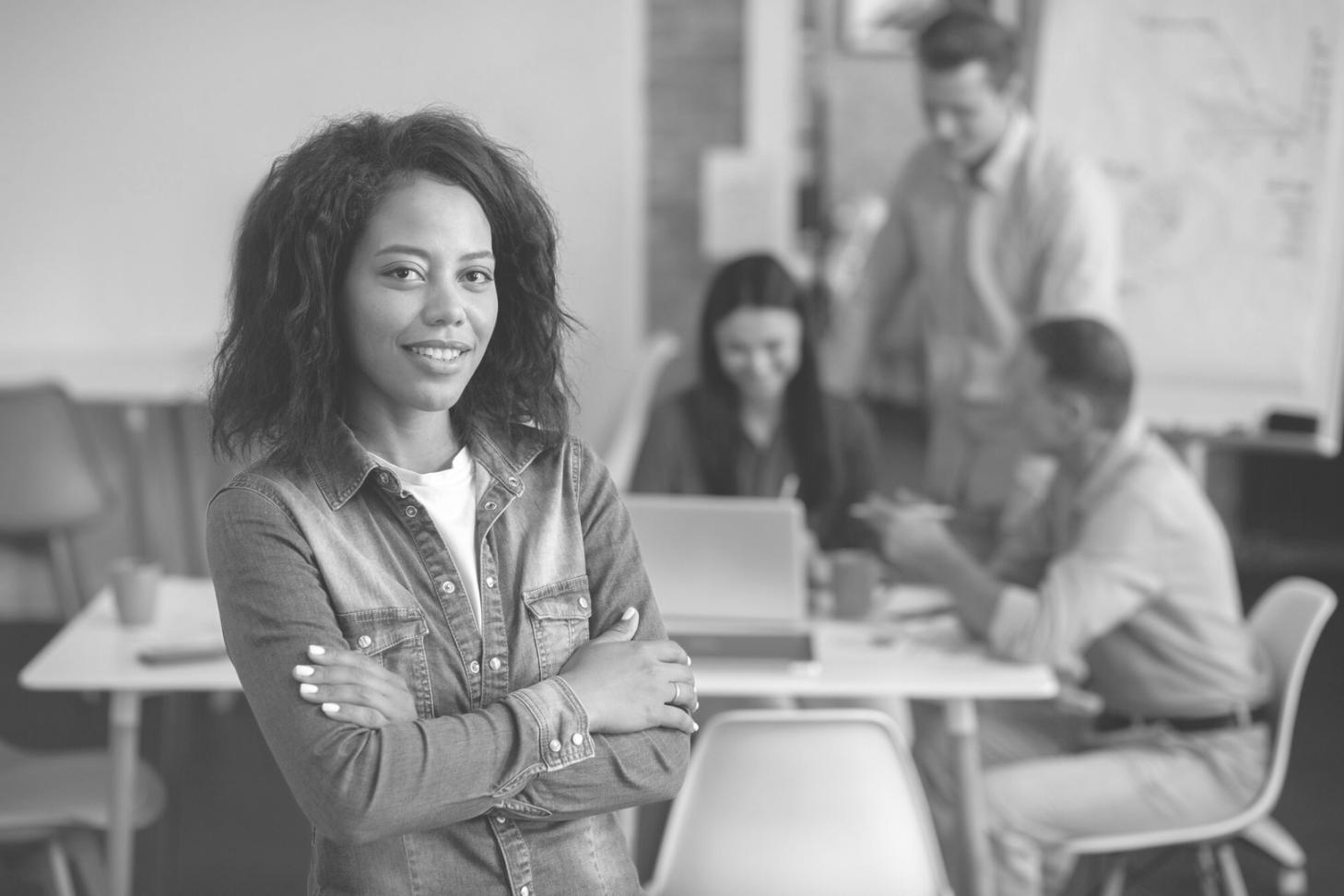 Modern UI design workspace with wireframes and digital interfaces